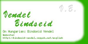 vendel bindseid business card